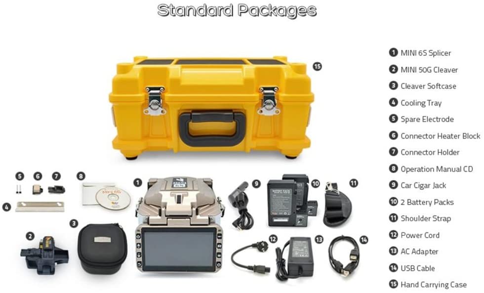 Fiber Fox Mini 6S Core Alignment Fusion Splicer - JM Test Systems