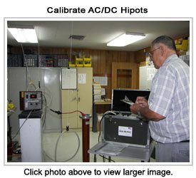 Calibrate AC/DC Hipots