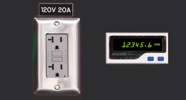 120V GFT 20A Plug & Power Analyzer Readout