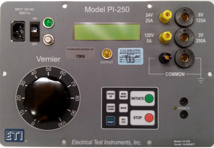 High current test set with timer