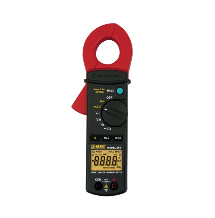 AEMC 565 TRMS Clamp-On Leakage Current Meter - JM Test Systems
