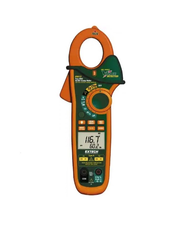 Extech EX623 400A Dual Input AC DC Clamp Meter NCV IR Thermometer Sales Rent Calibration 